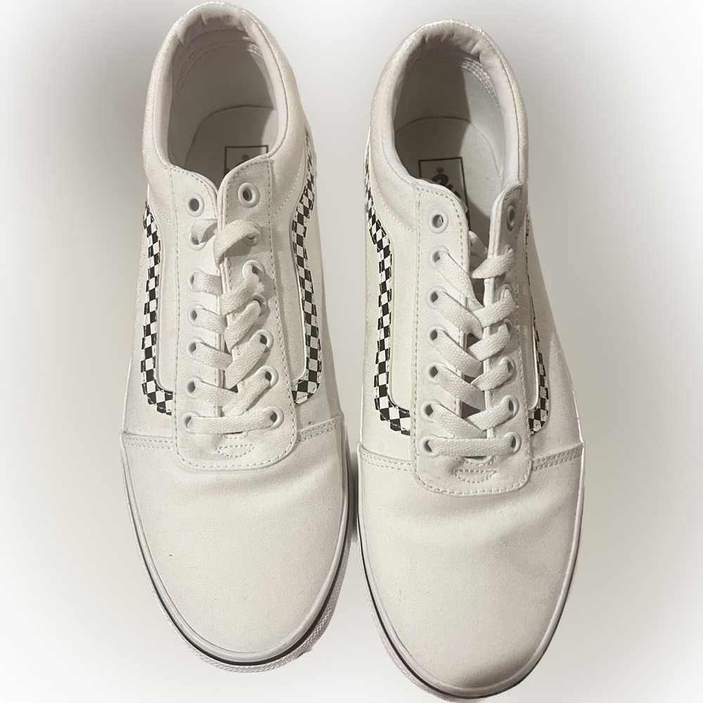 US MEN size 12 - White Vans